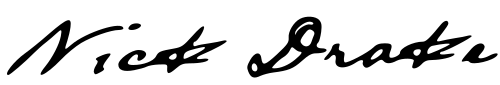 ניק דרייק חתימה