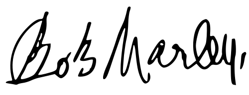 בוב מארלי חתימה