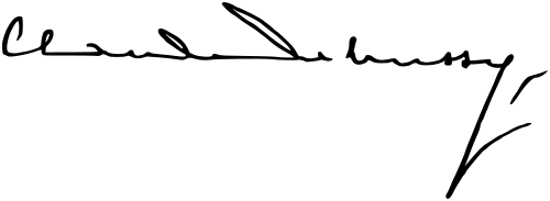 Claude Debussy Signature